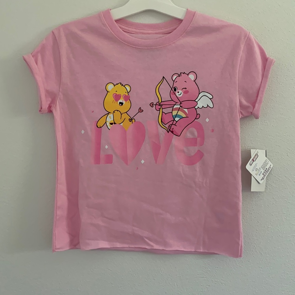 Care Bears LOVE pink short sleeve t-shirt
